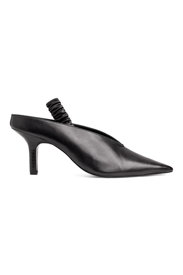 Slingbacks aus Leder | H&M (DE, AT, CH, DK, NL, NO, FI)