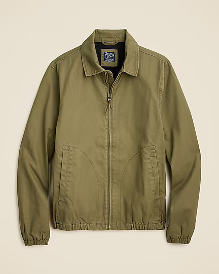 Harrington jacket in cotton twill | J. Crew US