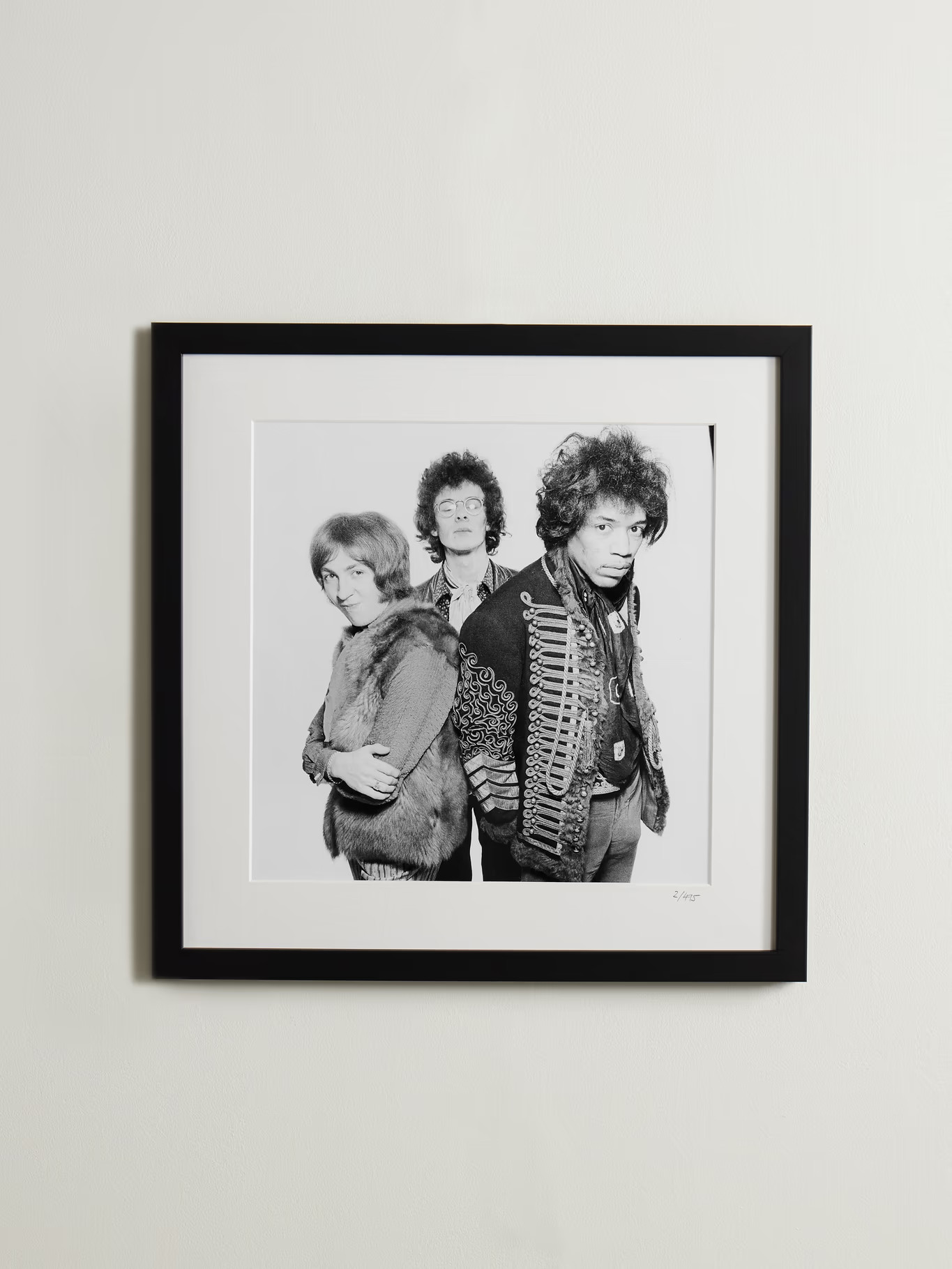 Framed 1967 Jimi Hendrix & The Experience Print, 16" x 16" | Mr Porter (UK)