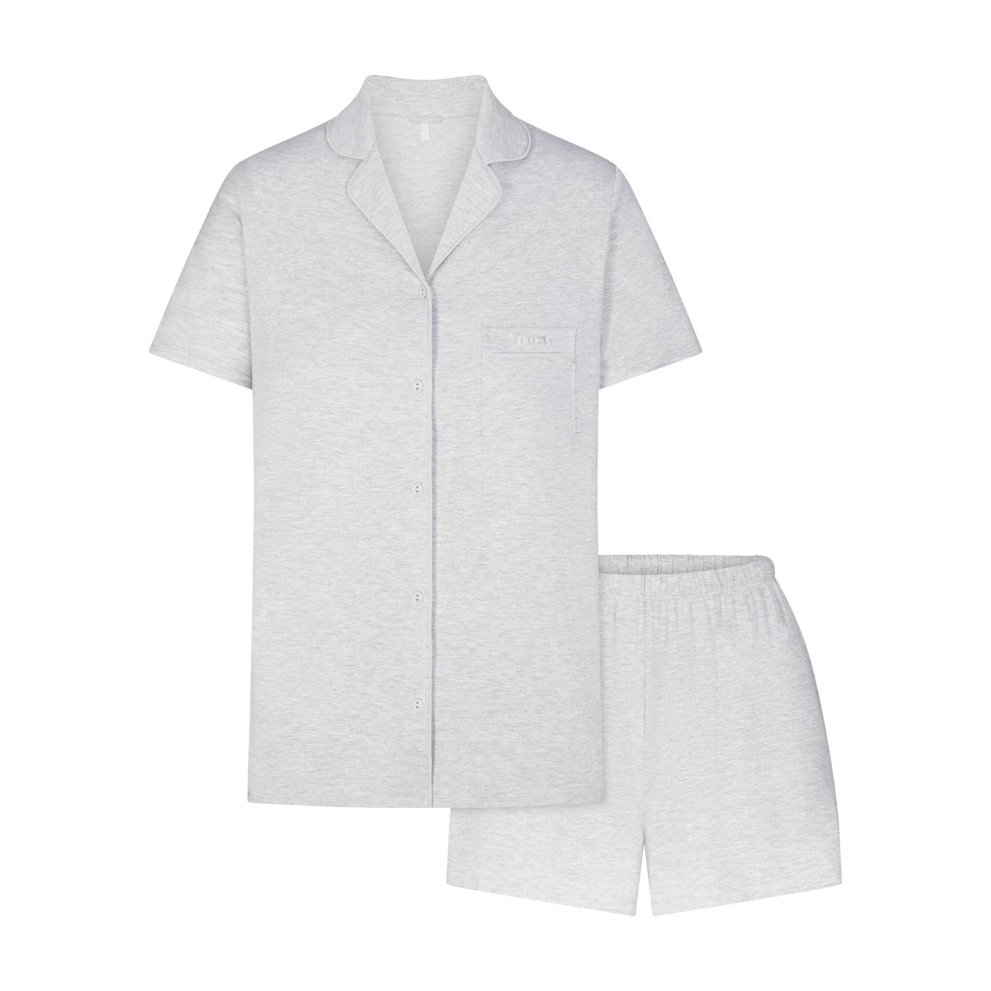 SHORT SLEEVE BUTTON UP SET | SKIMS (US)