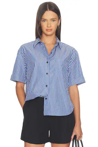 Connie Short Sleeve Stripe Shirt
                    
                    Rag & Bone | Revolve Clothing (Global)