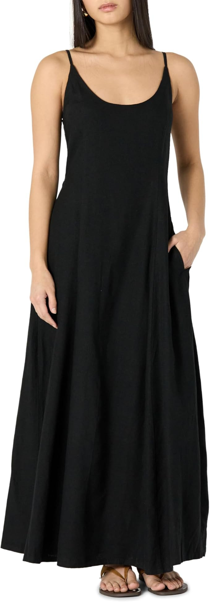 The Drop Women's Luna Scoop Neck Linen Maxi Dress | Amazon (US)