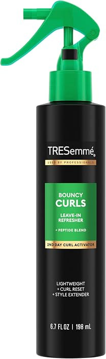 TRESemm\u00e9 Leave-In Refresher 1 ct Bouncy Curls for a 2nd Day Curl Activation, with Peptide Bl... | Amazon (US)