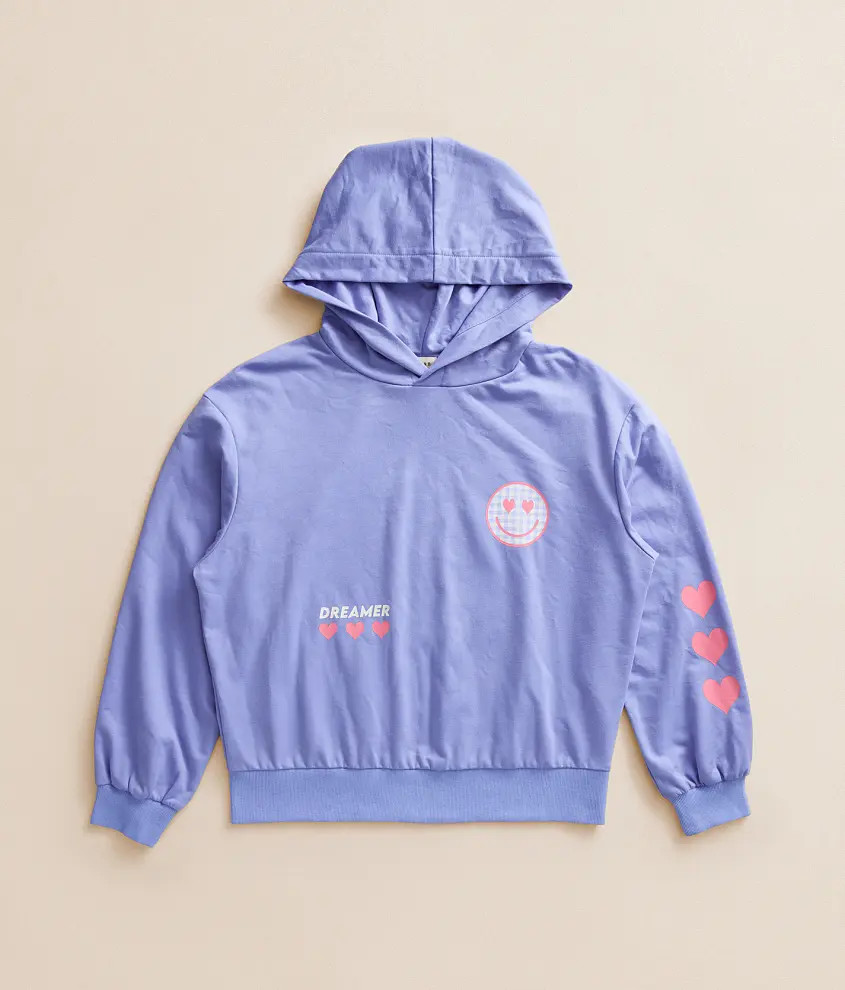 Girls - Dreamer Smiley Hooded Sweatshirt | Buckle