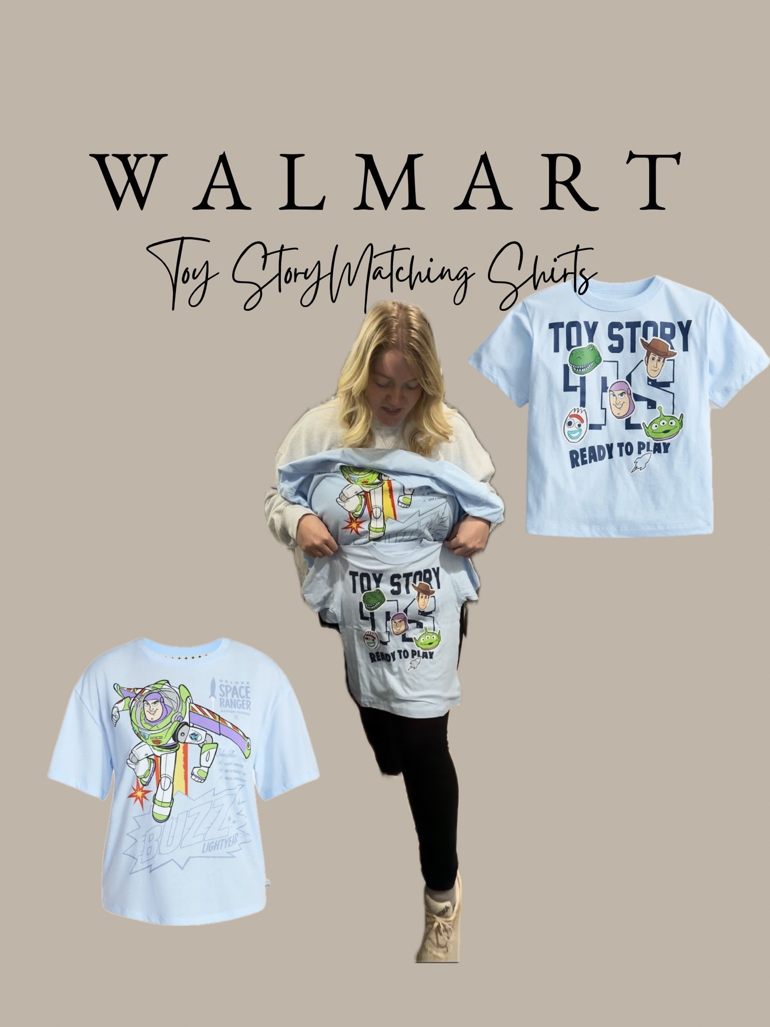 We are so excited for Toy Story 5! These are such affordable shirts to match with my toddler!