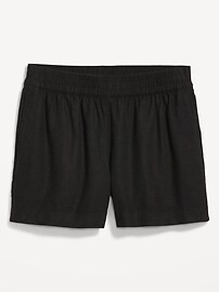 High-Waisted Linen-Blend Pull-On Shorts -- 3.5-inch inseam | Old Navy (US)