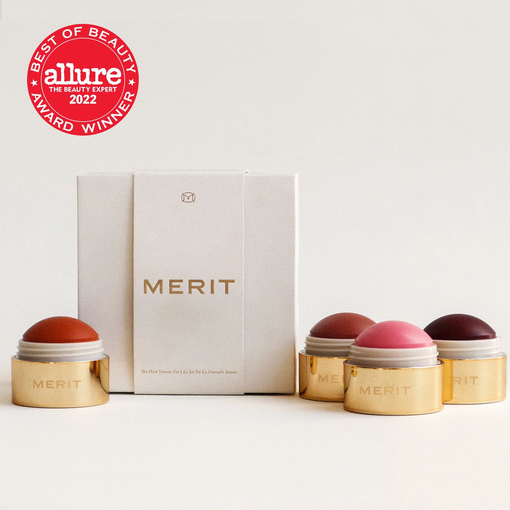 A limited edition capsule collection of four curated mini Flush Balm shades. 

      Read Review... | MERIT