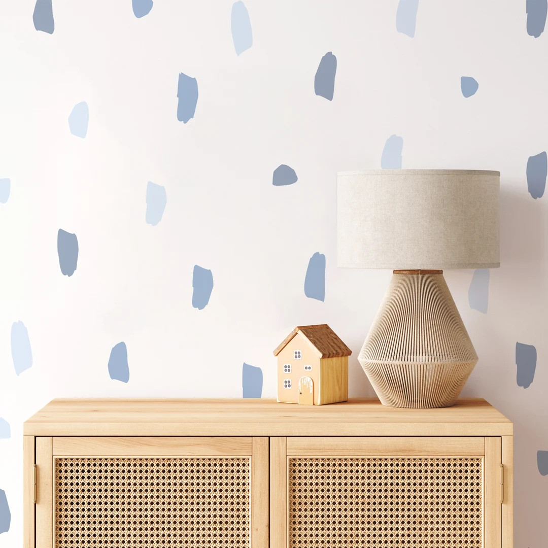 Brush Stroke Wall Stickers  Kids Wall Decal for Playroom - Etsy | Etsy (US)