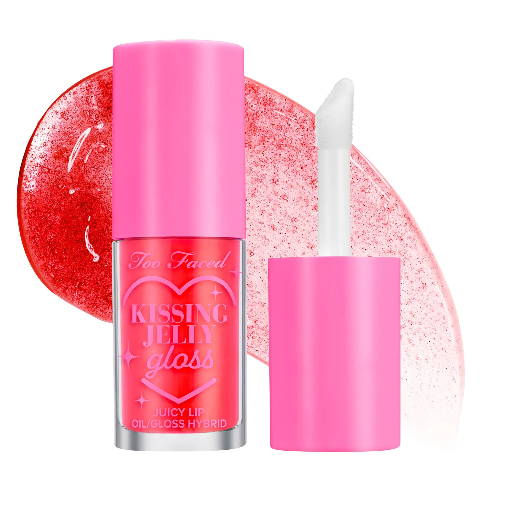 Too Faced Kissing Jelly Hydrating Lip Oil Gloss Sour Watermelon 0.15 oz / 4 ml | Sephora (US)