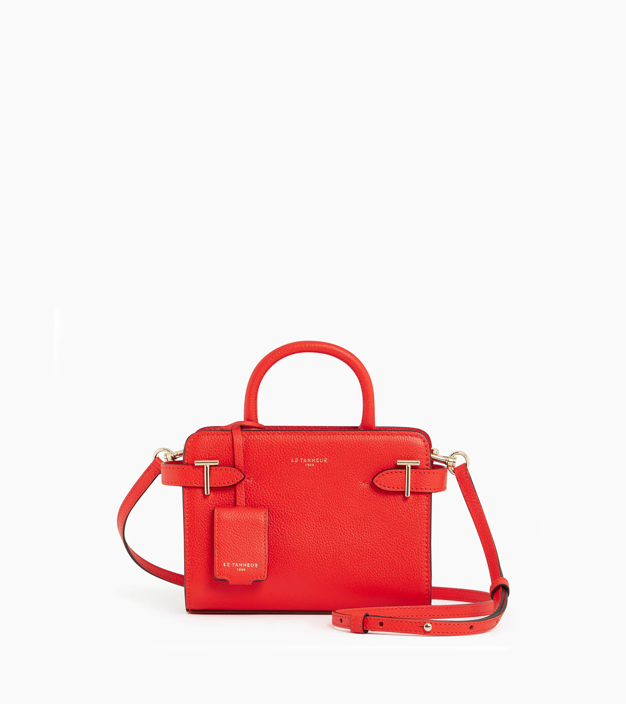 Emilie mini handbag in grained leather | Le Tanneur