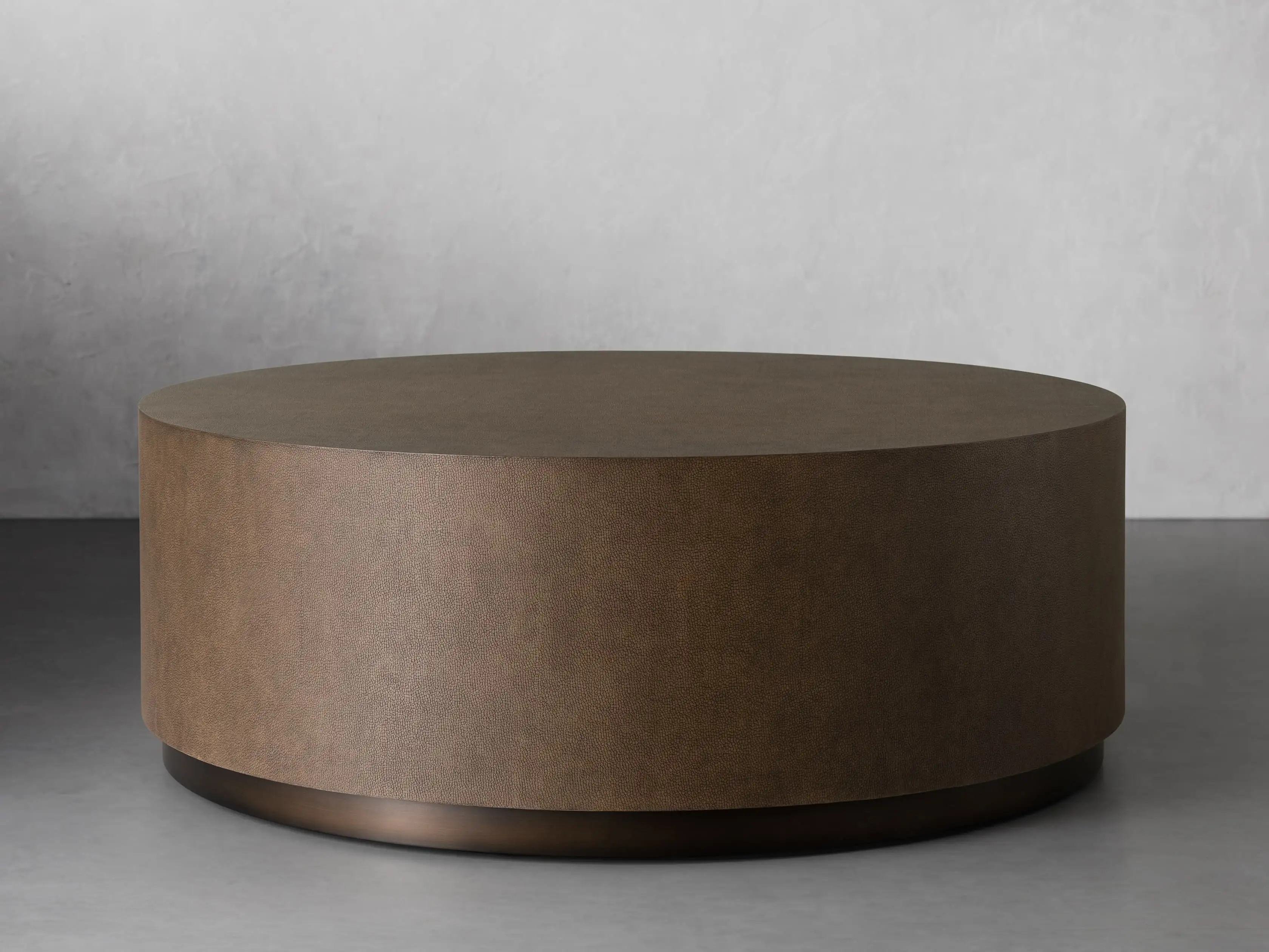 Malone Round Plinth Coffee Table | Arhaus