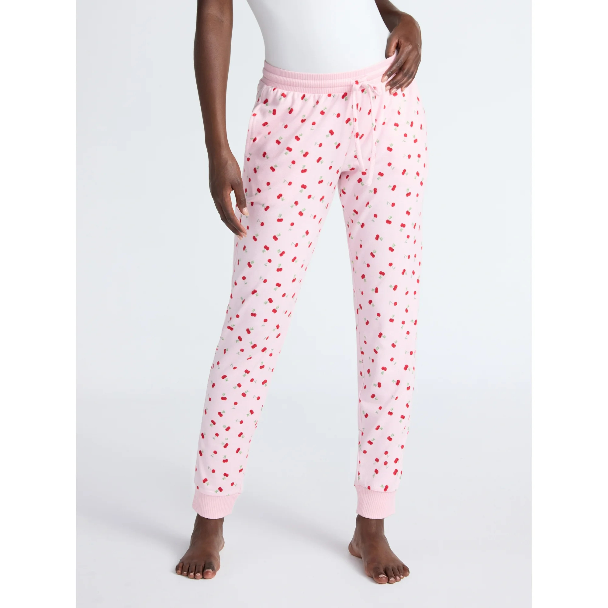 Joyspun Women's Cozy Lounge Collection Hacci Knit Sleep Joggers, 29'' Inseam, Sizes XS-3X | Walmart (US)