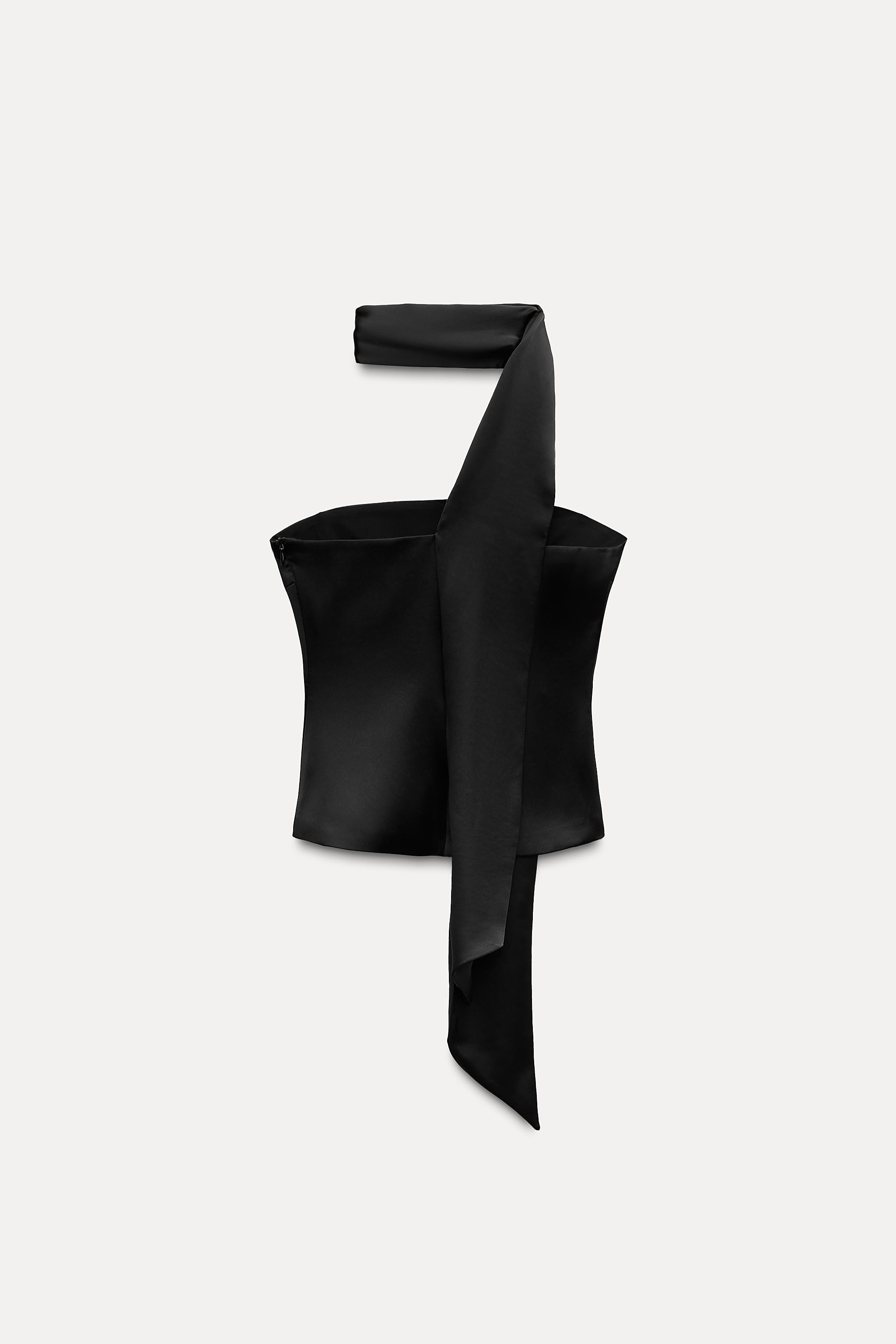 SATIN FOULARD TOP | Zara US