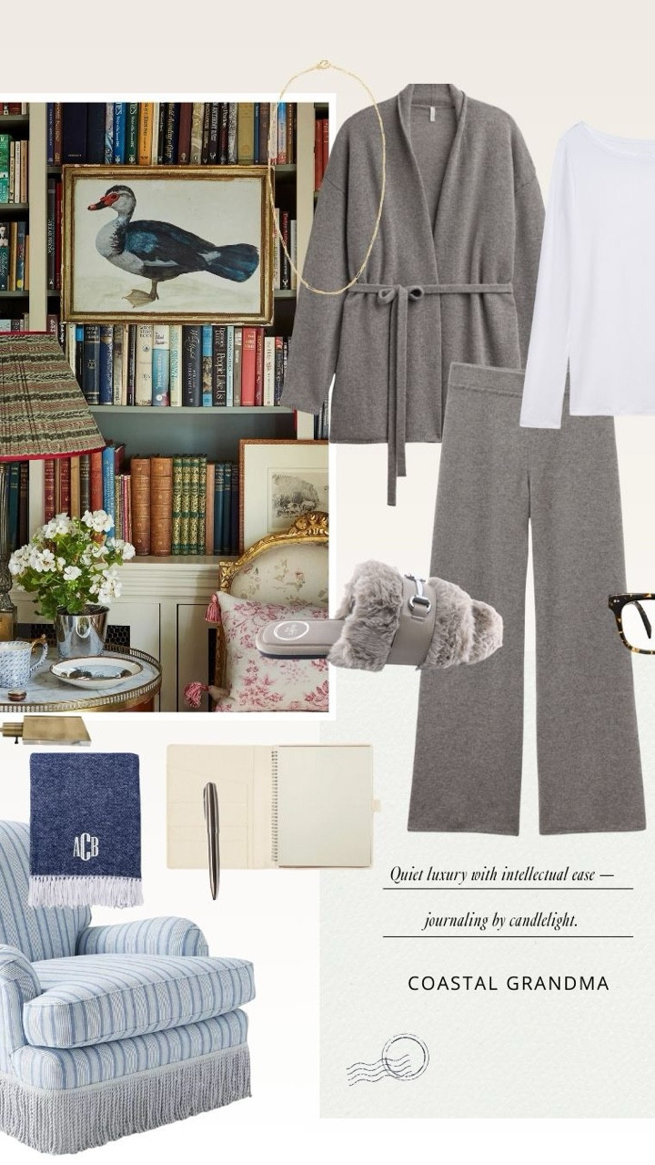 Coastal Grandmother 🤍🌊

Soft layers, sandy neutrals, and effortless coastal touches—this edit brings the Coastal Grandmother look to life. From a cozy spa night at home to a breezy coastal walk (hot chocolate in hand) and a warm winter dinner with friends, these head-to-toe looks and home details are all about calm, comfort, and timeless style.

Save this post for coastal-inspired outfit and home inspiration, and tap to shop each piece that creates that relaxed, collected feeling. ✨

#LTKStyle #CoastalGrandmother #CoastalStyle #TimelessStyle #NeutralStyle #CozyLiving #CoastalHome #EverydayElegance #LTKFinds 

 



#LTKootd #LTKOver40