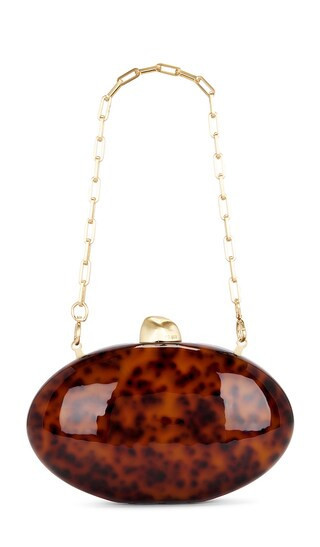 Cult Gaia Eviana Clutch in Brown. | Revolve Clothing (Global)