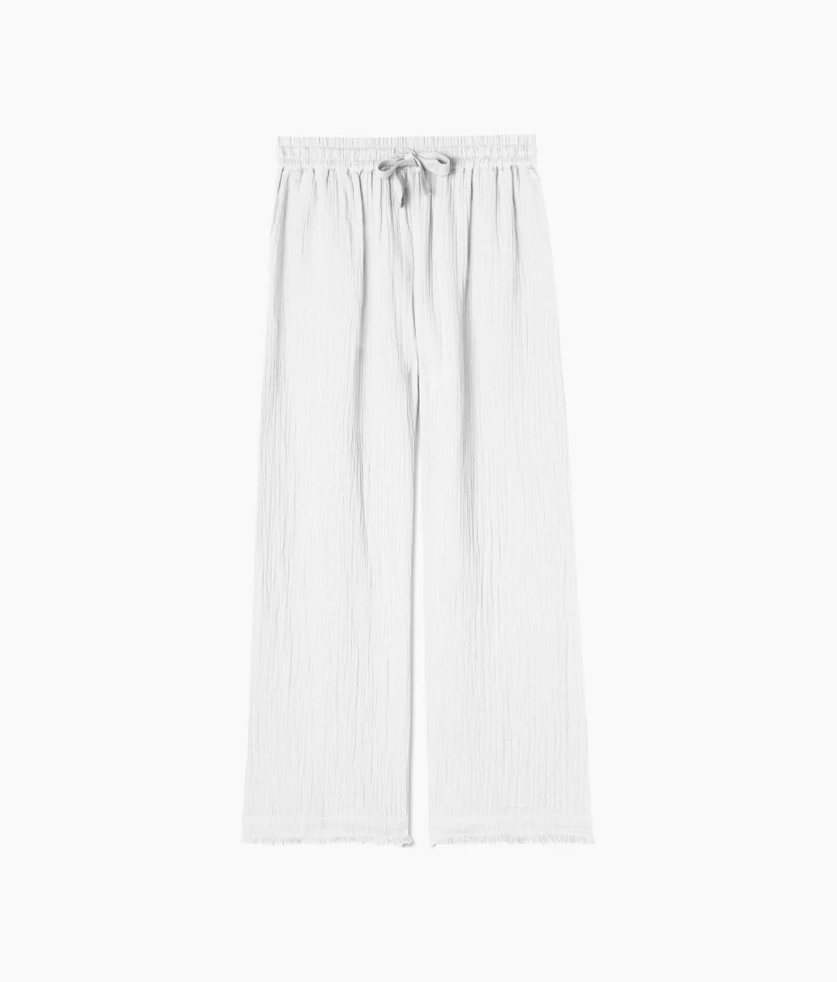 The Going Places Gauze Frayed Hem Pant | Summersalt | SummerSalt