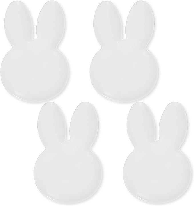 Supreme Housewares Easter Bunny Shaped Plates 4-Piece 10 Inch Melamine Serving Plate Dinner Plate... | Amazon (US)