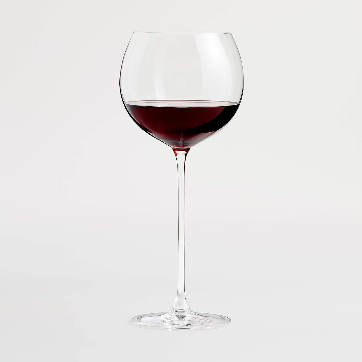 Camille 23-Oz. Long-Stem Wine Glass - Red + Reviews | Crate & Barrel | Crate & Barrel