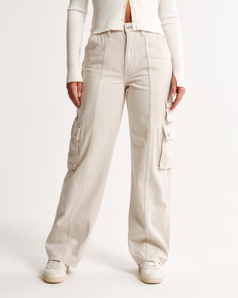 Women's Curve Love High Rise Loose Jean | Women's Bottoms | Abercrombie.com | Abercrombie & Fitch (US)