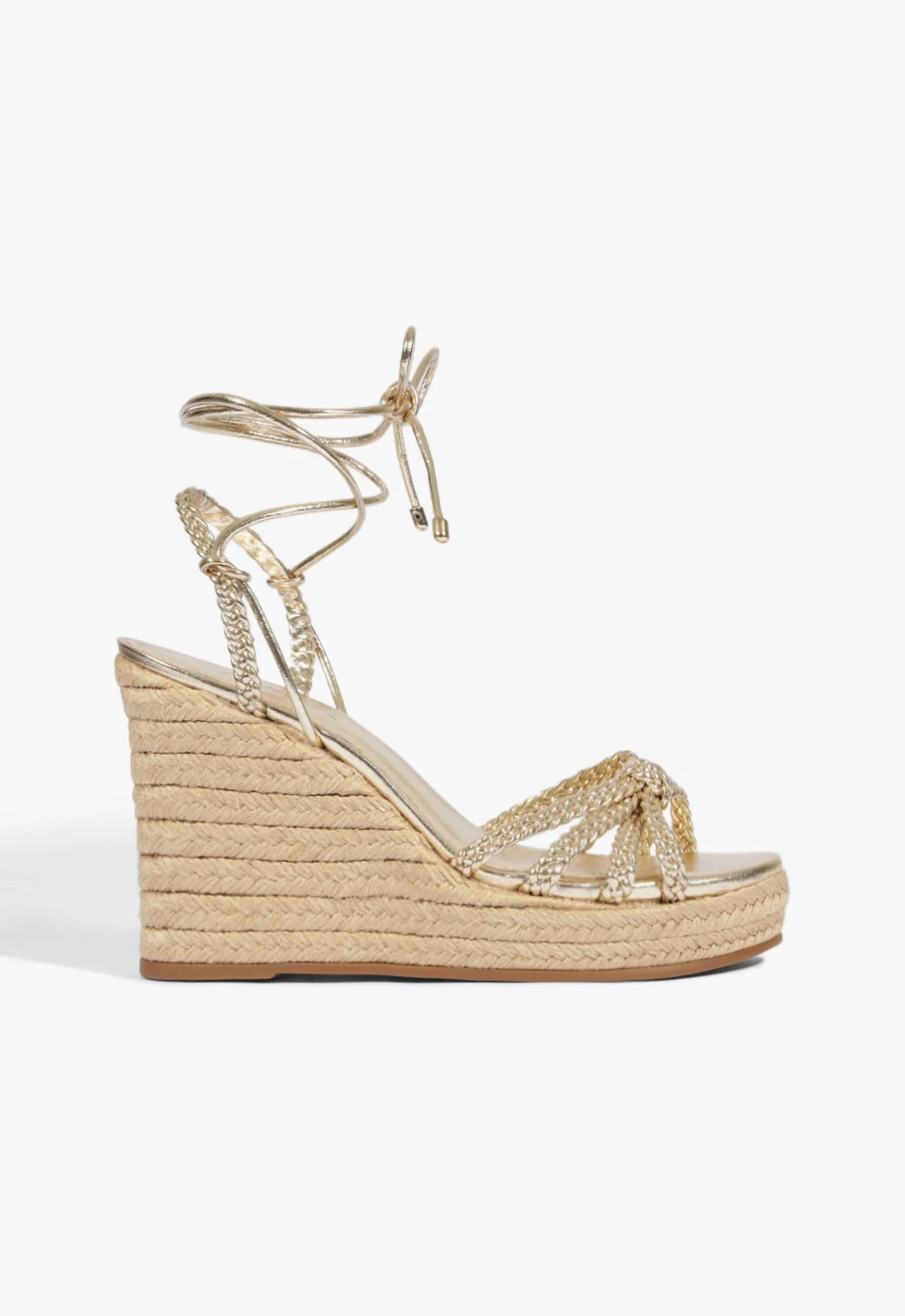 Adele Wedge Gold High Platform Heel Sandal | Schutz (US)
