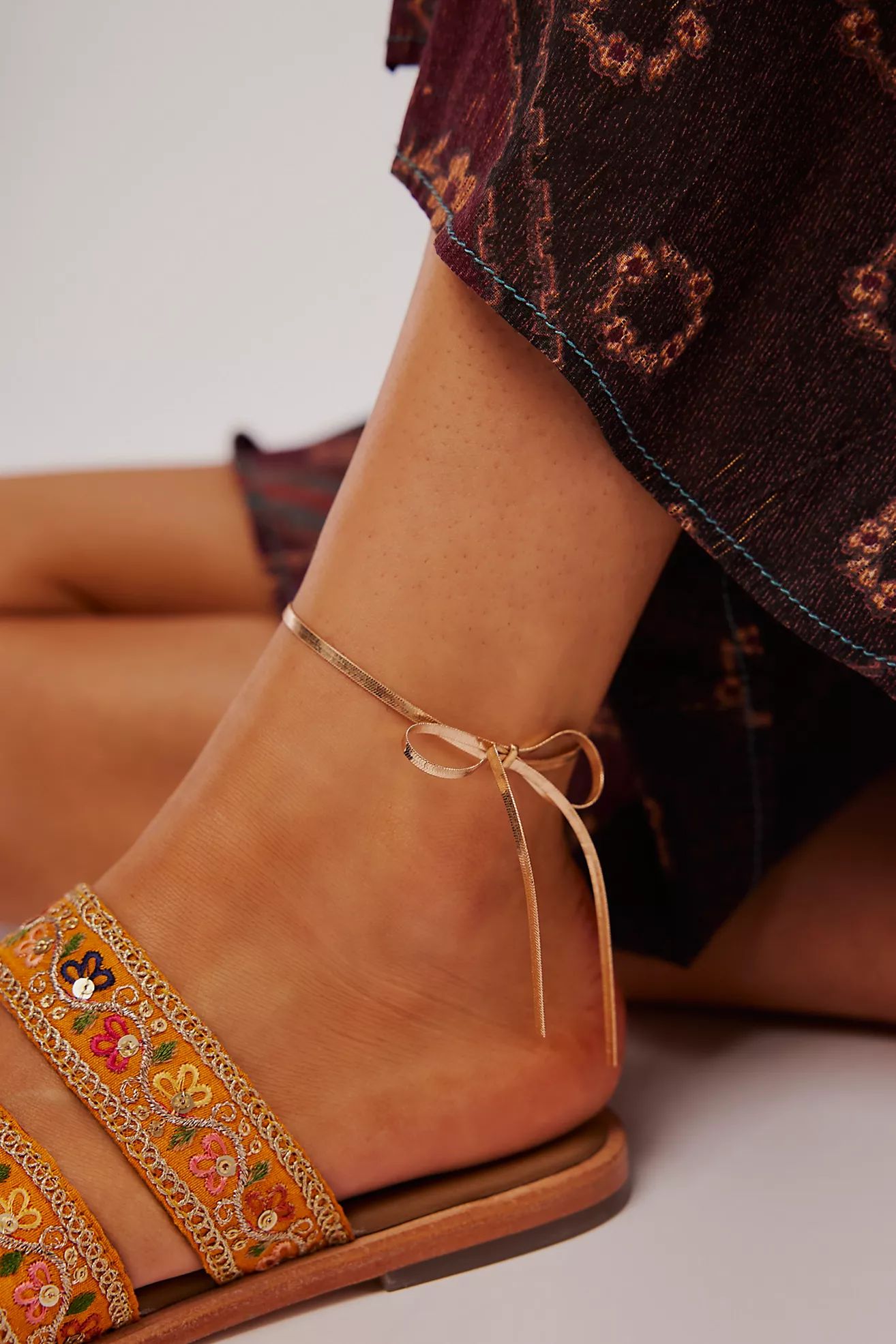 Bryn Bow Anklet | Free People (Global - UK&FR Excluded)
