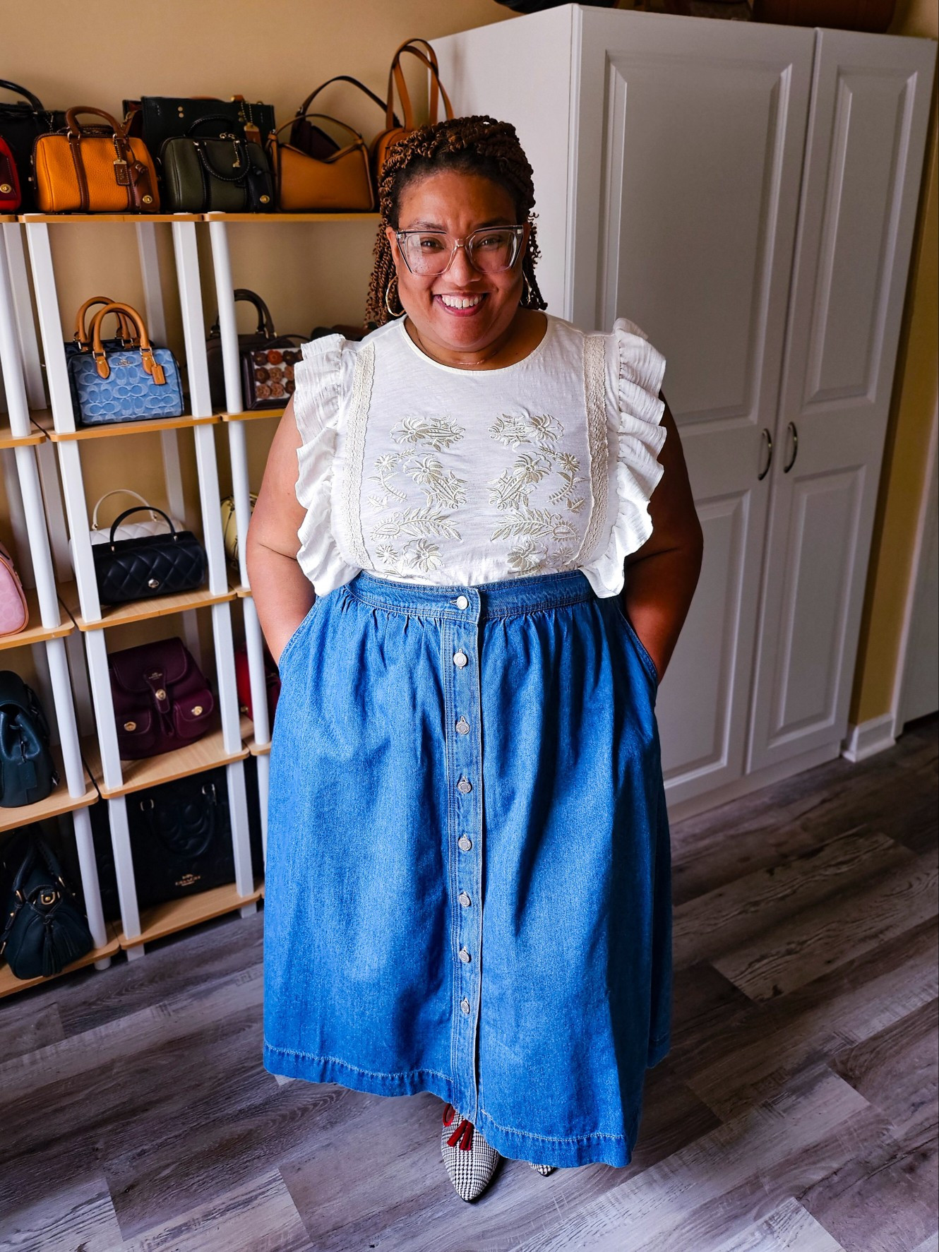 Maurices top (wearing 1X) & Walmart Skirt (wearing XXXL)

#LTKootd #LTKPlusSize