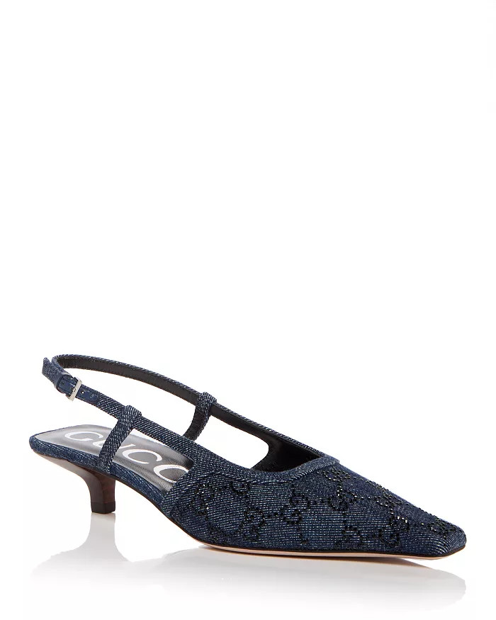 Women's GG Pointed Toe Slingback Pumps | Bloomingdale's (US)