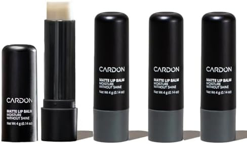 Cardon Lip Balm for Men - Matte Finish, Anti-Shine - Deeply Hydrating Lip Moisturizer for Dry, Ch... | Amazon (US)