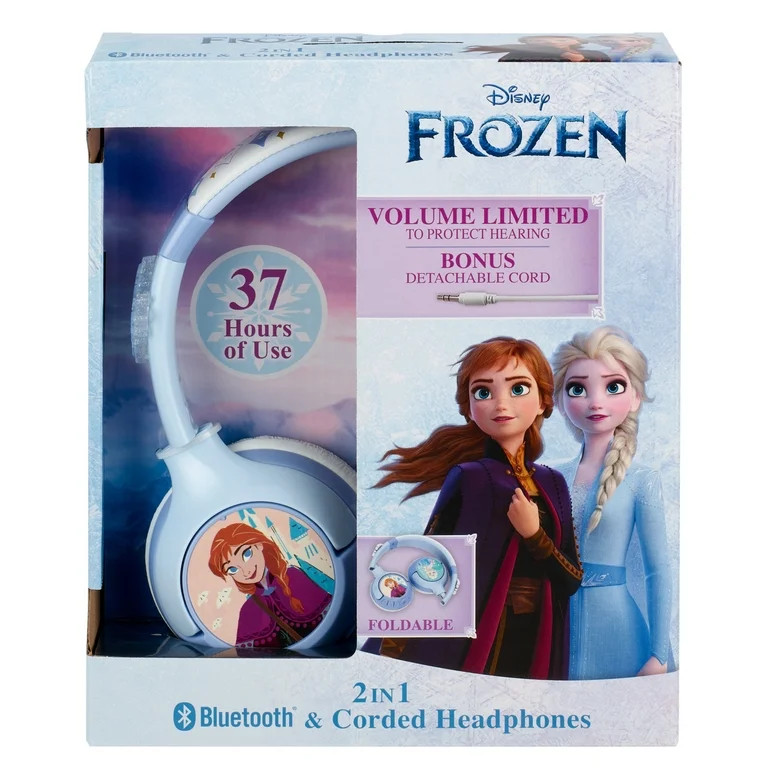 Ekids, Disney, Frozen, Bluetooth Headphones for Kids with Cord, Children Ages 6 and up, Over-Ear ... | Walmart (US)