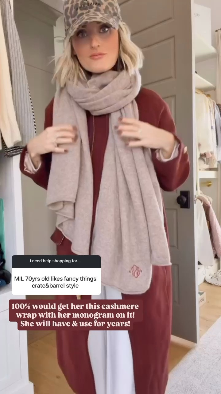 This cashmere monogram wrap is such a great gift idea! You can even get it monogrammed! This is something they will have & use for years!

Loverly Grey, cashmere wrap, gift ideas, Christmas gifts, winter outfit 

#LTKSeasonal #LTKGiftGuide