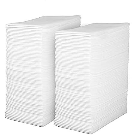 [200 Pack] FOCUSLINE Disposable Bathroom Paper Towels, Linen-Feel Guest Towels, Paper Dinner Napkins | Amazon (US)
