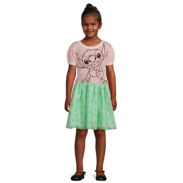 Stitch Girls Sweater Cosplay Dress, Sizes 4-16 | Walmart (US)