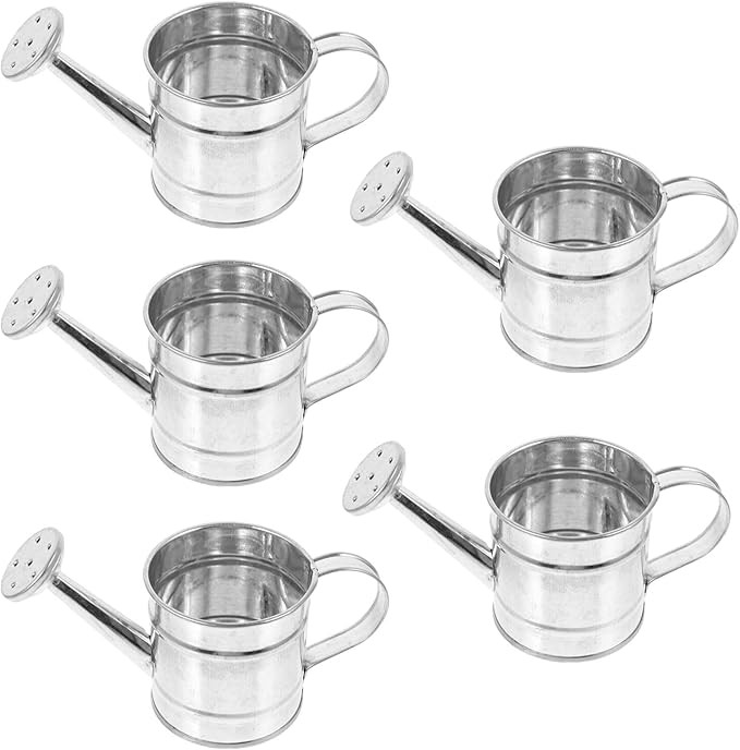 ABOOFAN Mini Galvanized Watering Can 5pcs Decorative Mini Watering Can for Crafts, Party Favors, ... | Amazon (US)