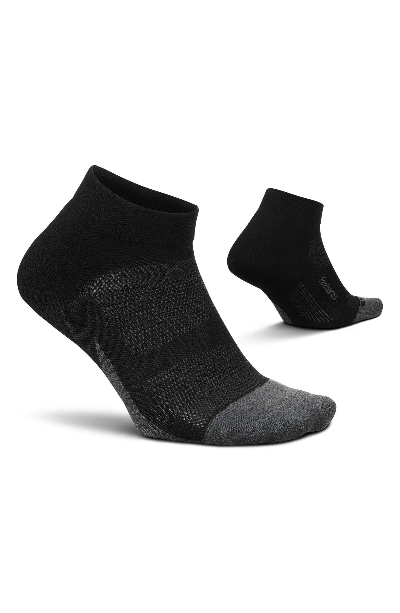 Feetures Elite Max Cushion Ankle Socks in Black at Nordstrom, Size Medium | Nordstrom