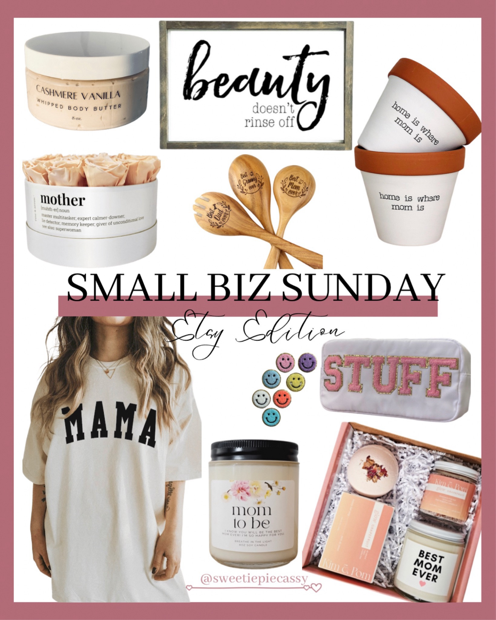Small Biz Sunday: Mothers Day Edition 💐 

It’s never too early to shop for Mom… and these are some of my favourite gift ideas,  while shopping small! Everything from super affordable & personalized pieces, spa sets, skincare, fashion & more! Check out my ‘Gift Guide’ collection for more of my favourites!💫

#LTKfindsunder100 #LTKbeauty #LTKGiftGuide