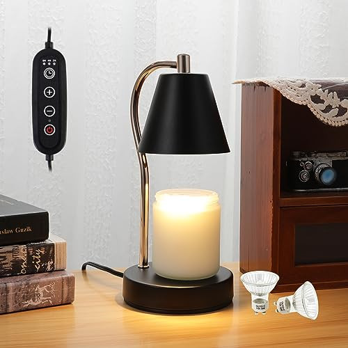 NOCTINGALE Candle Warmer Lamp,with 2 Bulbs,Electric Candle Warmer with Timer,Dimmable for Small a... | Amazon (US)