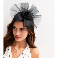 Black Mesh Flower Fascinator New Look | New Look (UK)
