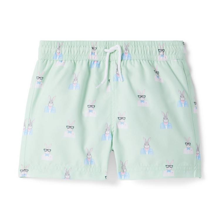 Bunny Recycled Swim Trunk | Janie and Jack