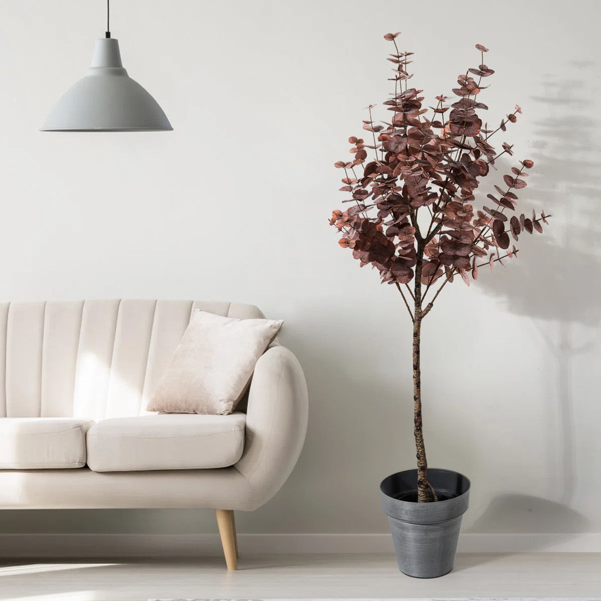 Primrue Artificial Tree Eucalyptus in Black Pot for Home Office Décor & Reviews | Wayfair | Wayfair North America