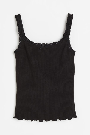 Lace-trimmed Tank Top | H&M (US + CA)
