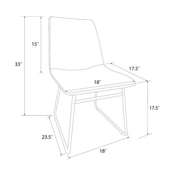 Bowden Faux Leather And Metal Dining Chair Caramel - Project 62™ | Target