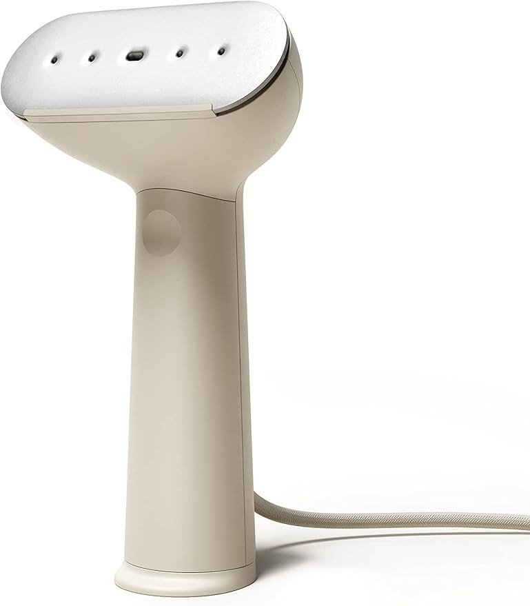 STEAMERY Cirrus No.3 Travel Steamer - Steam Cleans Clothing, Delicates, and Fabrics (Sand) | Amazon (US)