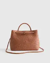 Italian Leather Handwoven Satchel | Quince