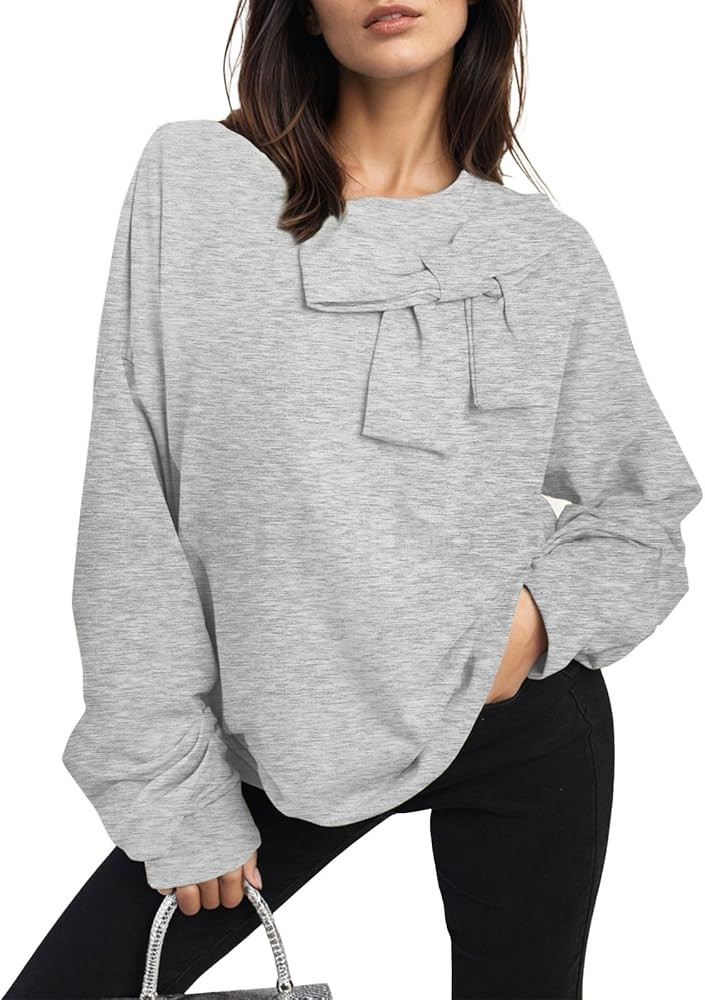 Cakulo 2024 Oversized Sweatshirts For Women Loose Fit Fall Fashion Crewneck Long Sleeve Casual Cu... | Amazon (US)