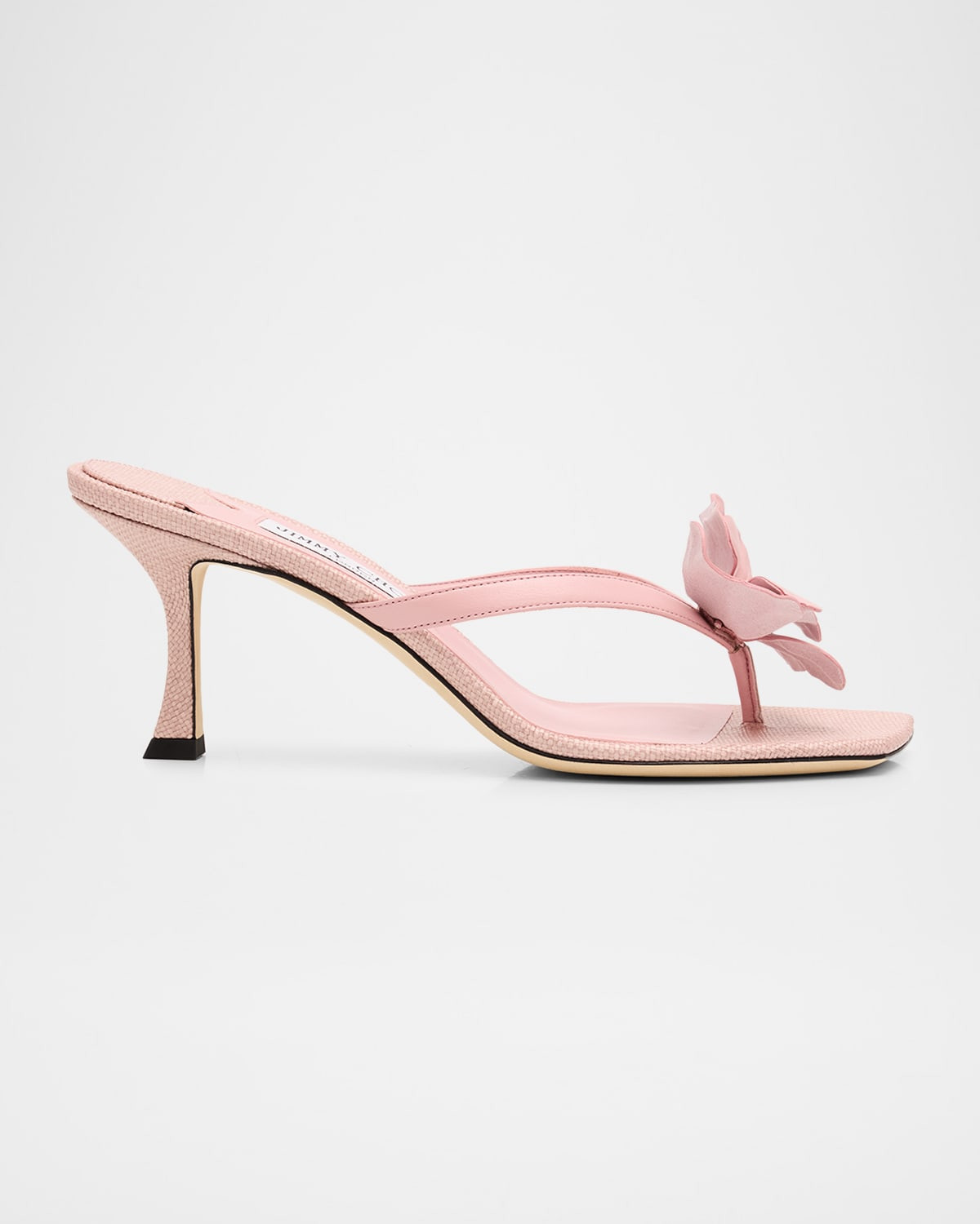 70mm Freja Flower Leather Sandals | Neiman Marcus