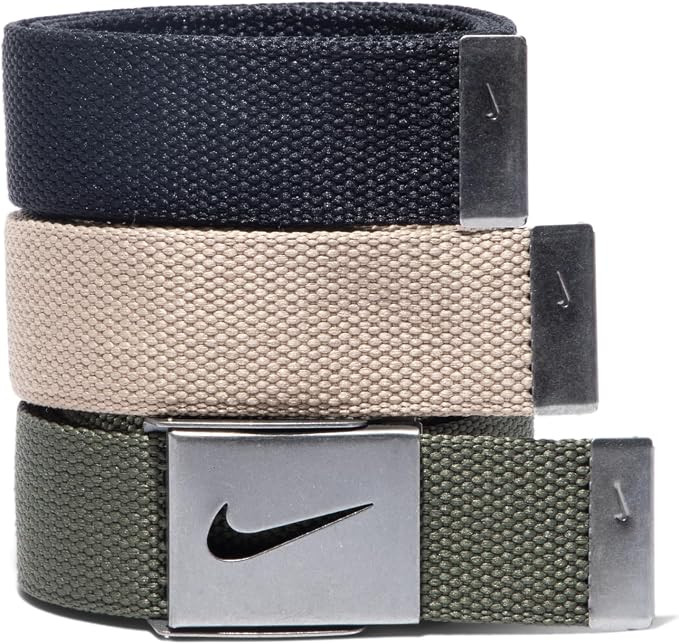 Nike Men's 3 Pack Web Belt | Amazon (US)