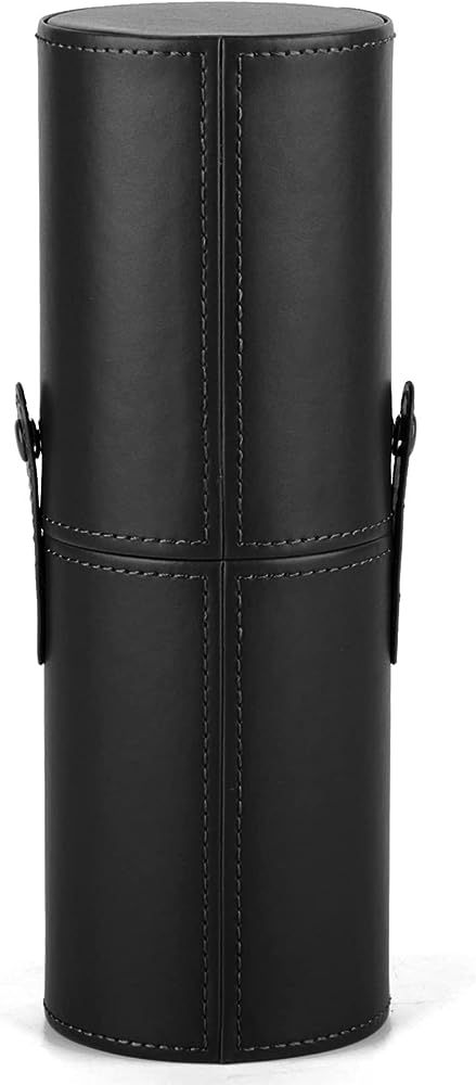 Narwey Makeup Brush Holder Travel Brushes Case Bag Cup Storage Dustproof for Women (Black) | Amazon (US)