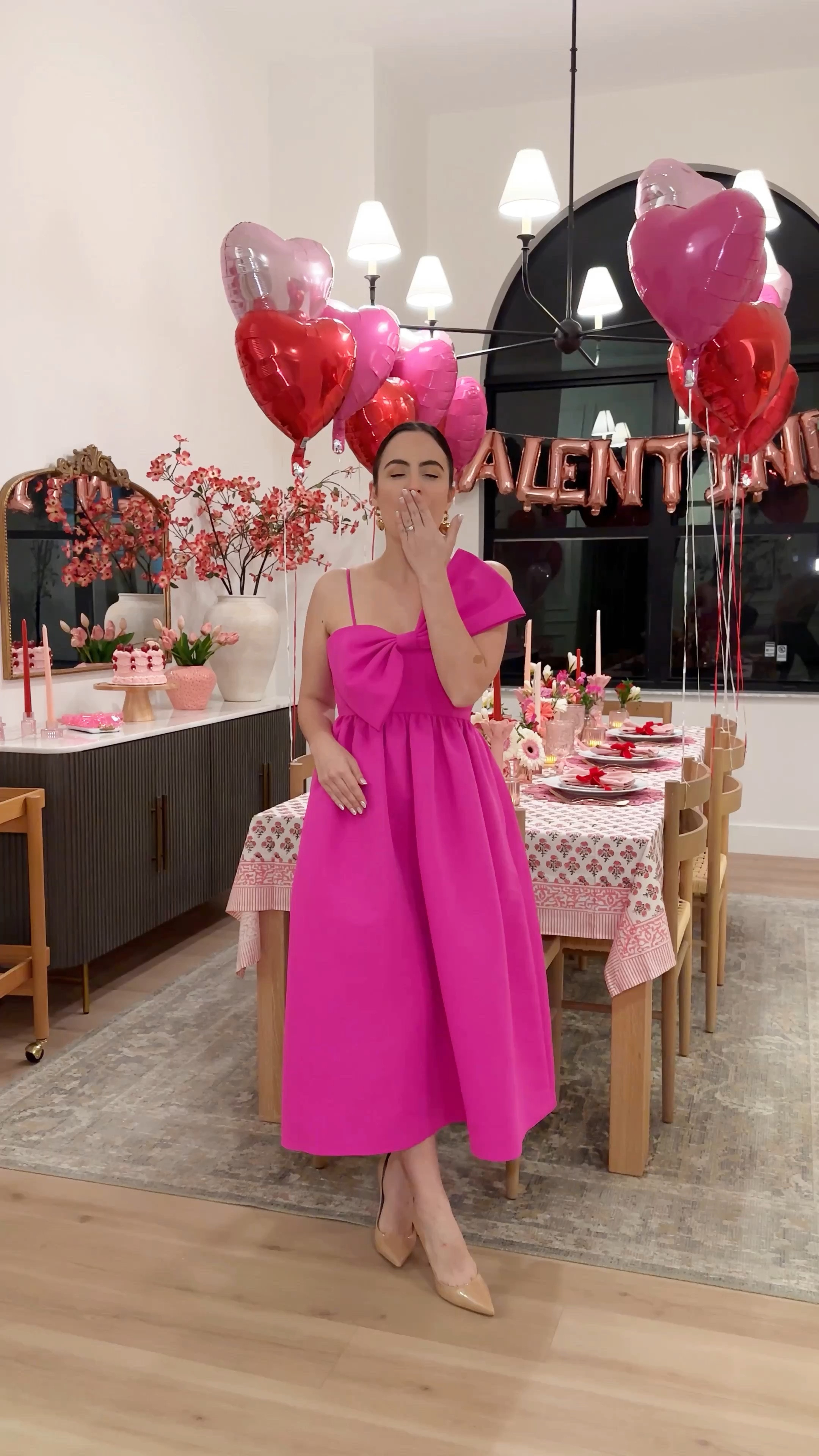 Galentine’s Day Hosting Ideas! Wine glass painting, HEARTcuterie cups, macaroon tower and flower ice cubes 🌸💗

#LTKSeasonal #LTKParties #LTKHome
