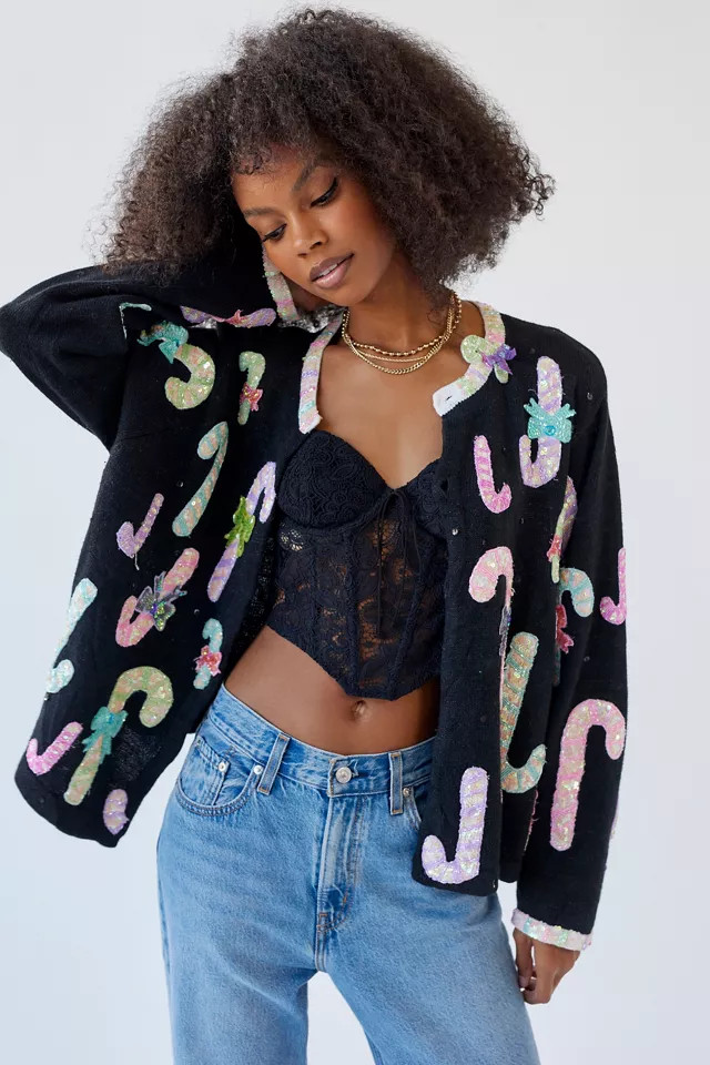 Urban Renewal Vintage Holiday Cardigan | Urban Outfitters (US and RoW)