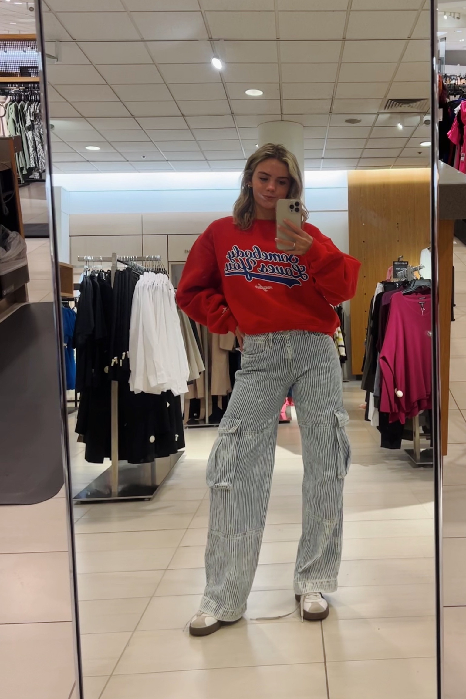 wearing a 0 in jeans!!